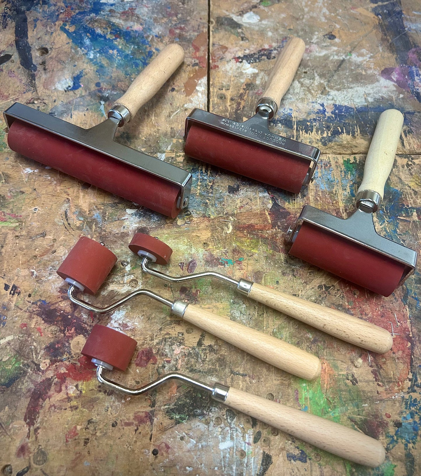6-Roller Printmaking Set - Ultimate Roller Lineup