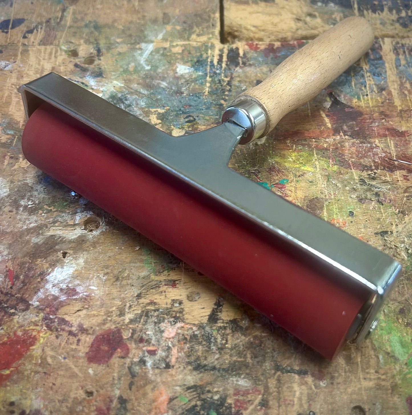 150mm Soft Rubber Roller - Versatile Ink Applicators for Water & Oil-Based Inks