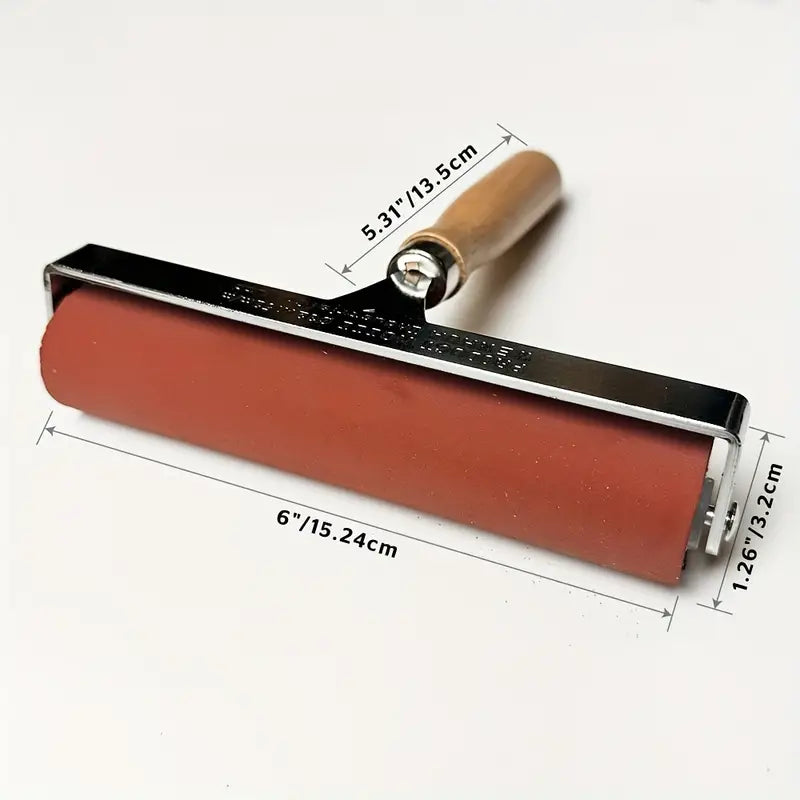 Soft Rubber Rollers 3 Piece Bundle - 50mm, 100mm, 150mm - Complete Set for Water & Oil-Based Inks