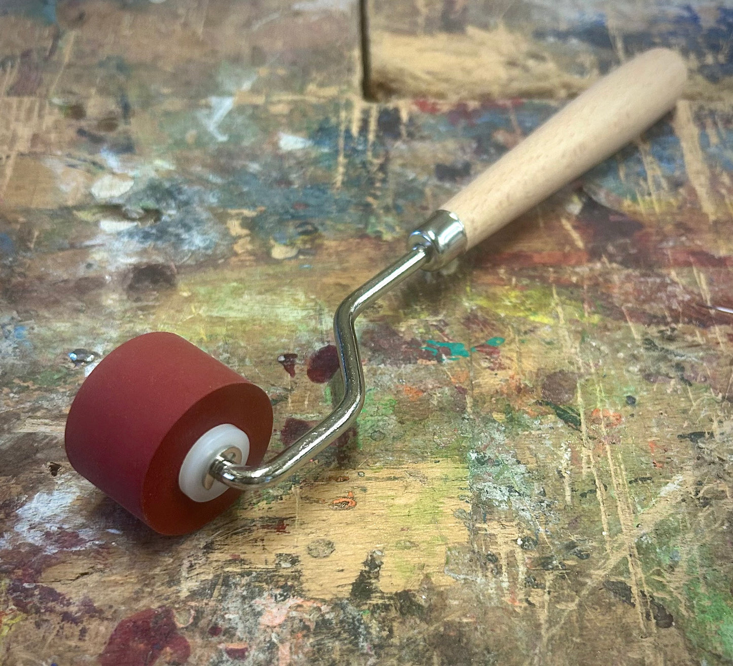 20mm Soft Rubber Roller - Versatile Ink Applicators for Water & Oil-Based Inks