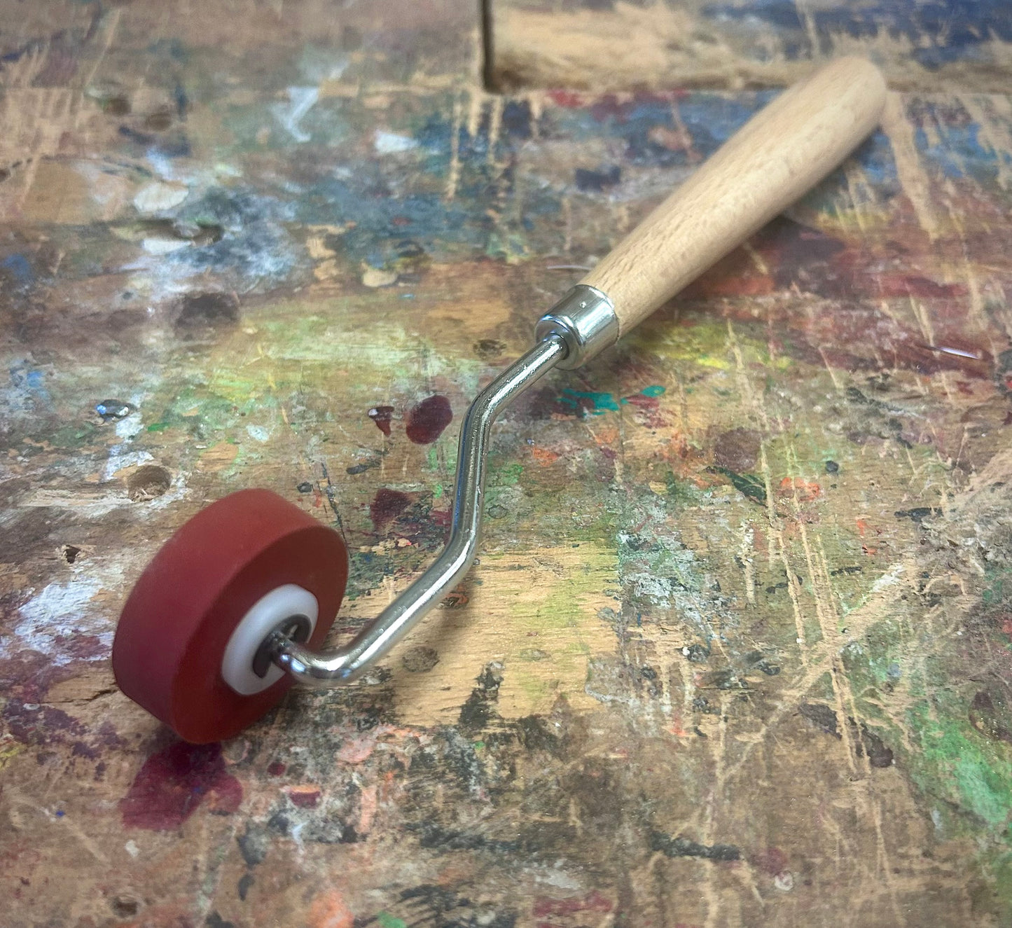 10mm Soft Rubber Roller - Versatile Ink Applicators for Water & Oil-Based Inks