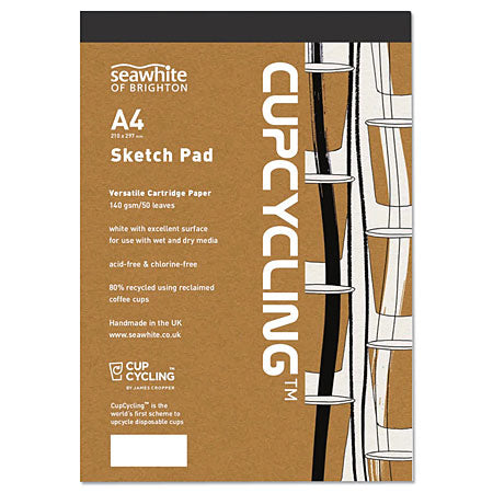Seawhite Cupcycle Paper Pad - 50 sheets recycled paper - 140g/m²