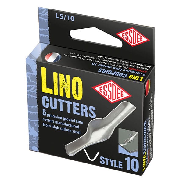 Essdee Lino Cutter Inserts - Pack of 5 Assorted High Carbon Steel Cutters for Linocut Engraving