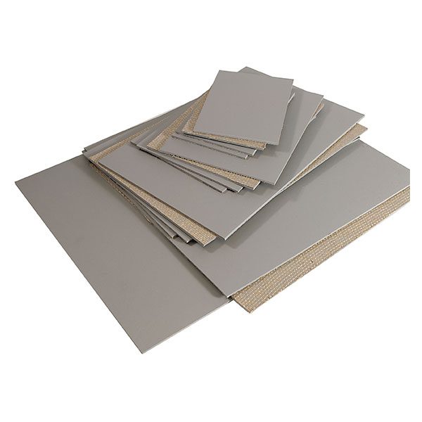 Hessian Backed Battleship Grey Lino