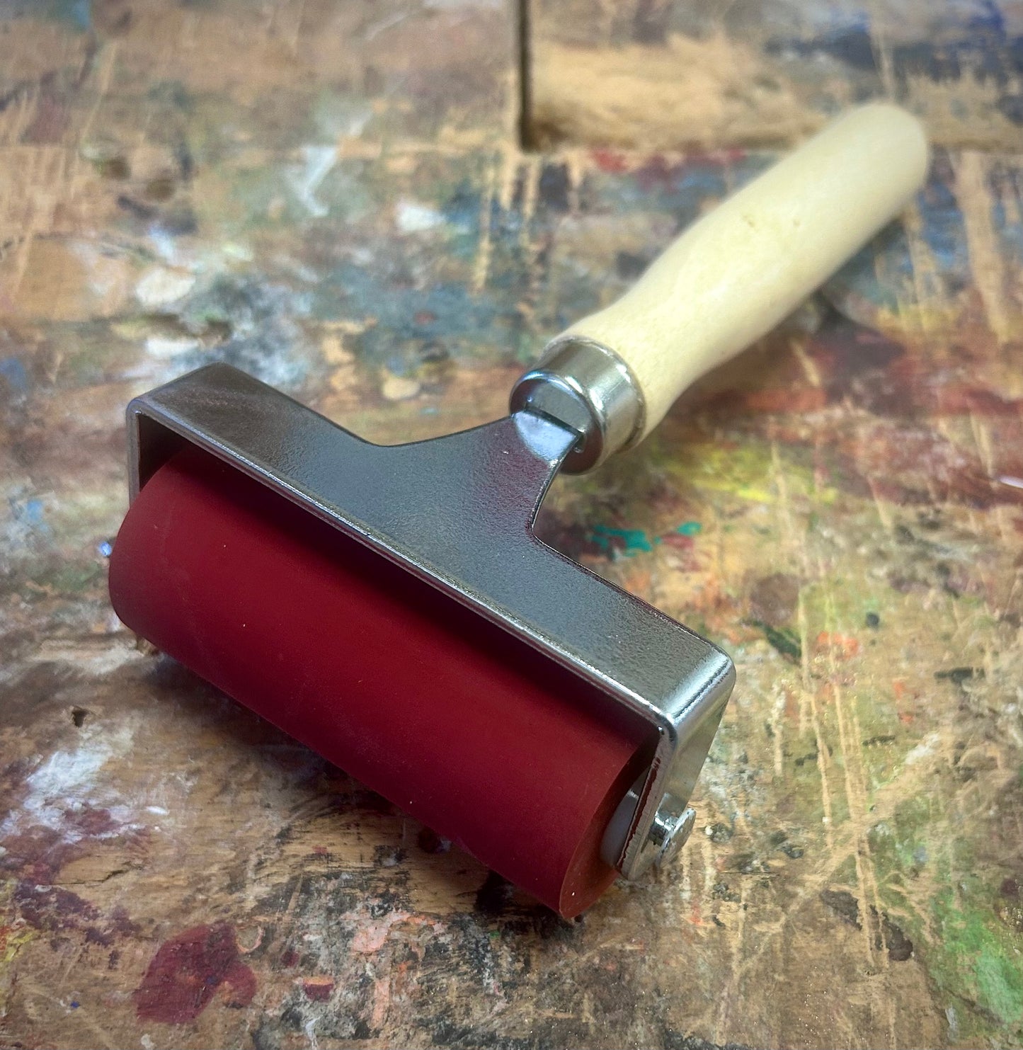 75mm Soft Rubber Roller - Versatile Ink Applicators for Water & Oil-Based Inks