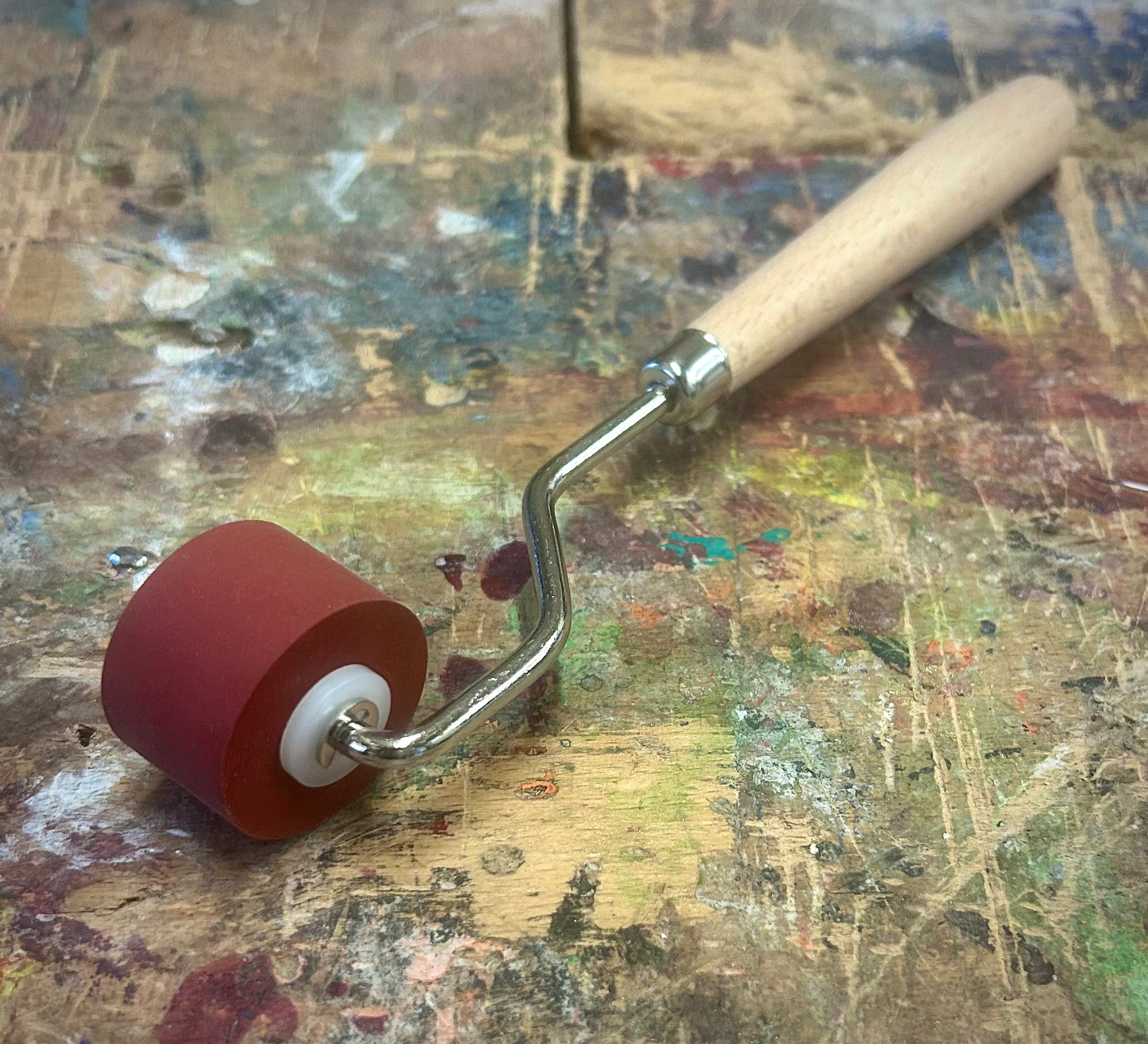 20mm Soft Rubber Roller - Versatile Ink Applicators for Water & Oil-Based Inks
