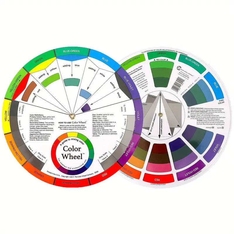 Creative Colour Wheel - 5.5" Paint Mixing & Learning Guide
