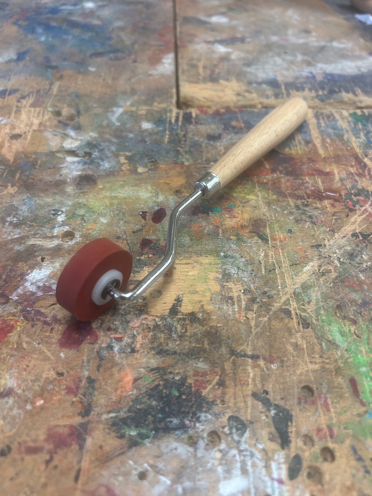 10mm Soft Rubber Roller - Versatile Ink Applicators for Water & Oil-Based Inks
