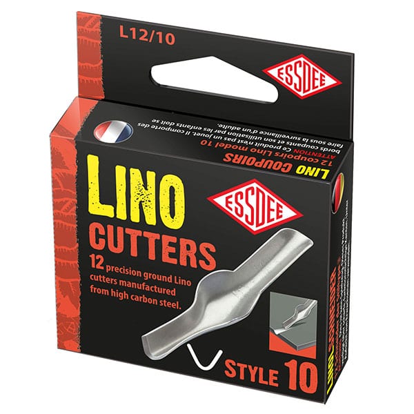 Lino Cutter Inserts - Pack of 12 (Single Style) High Carbon Steel Cutters