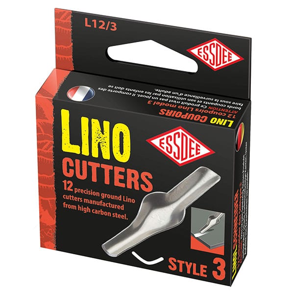 Lino Cutter Inserts - Pack of 12 (Single Style) High Carbon Steel Cutters