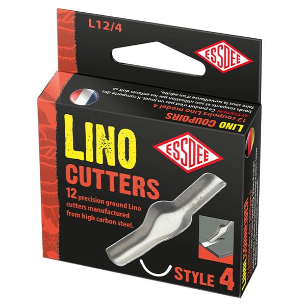 Lino Cutter Inserts - Pack of 12 (Single Style) High Carbon Steel Cutters