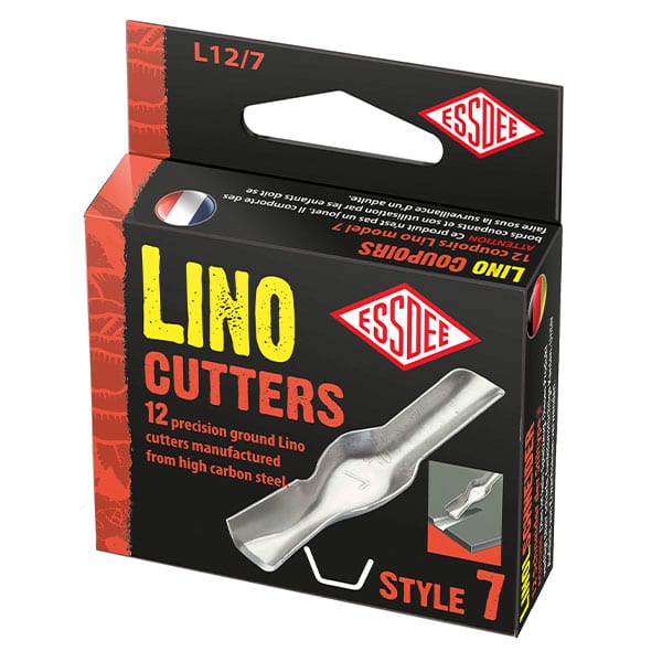 Lino Cutter Inserts - Pack of 12 (Single Style) High Carbon Steel Cutters
