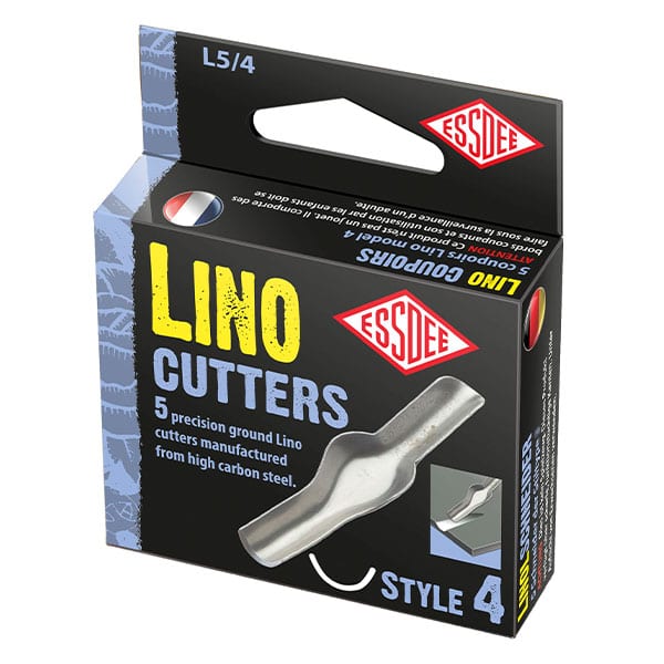 Essdee Lino Cutter Inserts - Pack of 5 Assorted High Carbon Steel Cutters for Linocut Engraving