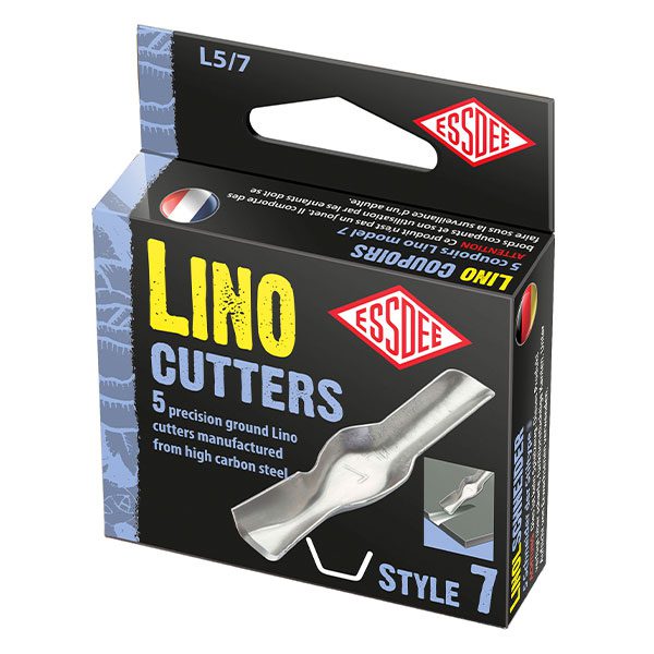 Essdee Lino Cutter Inserts - Pack of 5 Assorted High Carbon Steel Cutters for Linocut Engraving