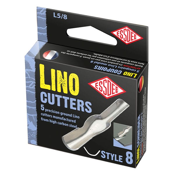 Essdee Lino Cutter Inserts - Pack of 5 Assorted High Carbon Steel Cutters for Linocut Engraving
