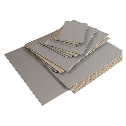Hessian Backed Battleship Grey Lino