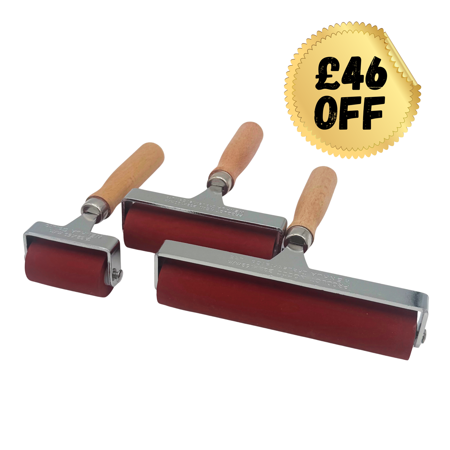 3-Roller Printmaking Set – Complete Roller Lineup