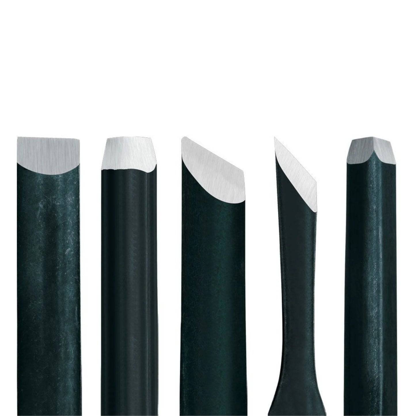 RGM Linoleum Cutting Chisel Set - 5 Carving Tools with Dual Sharpening Stone