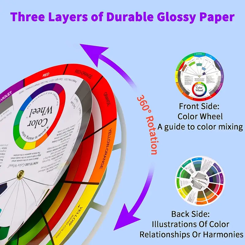 Creative Colour Wheel - 5.5" Paint Mixing & Learning Guide